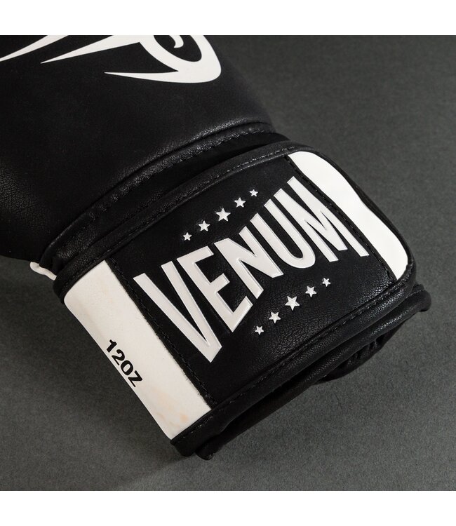 Venum Mike Tyson Replika Boxhandschuhe Tiefschwarz Optisches Weiß