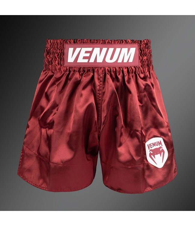 Venum Classic Evo Muay Thai Shorts Burgunderrot