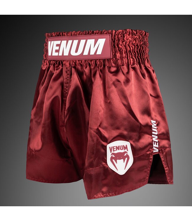 Venum Classic Evo Muay Thai Shorts Burgunderrot
