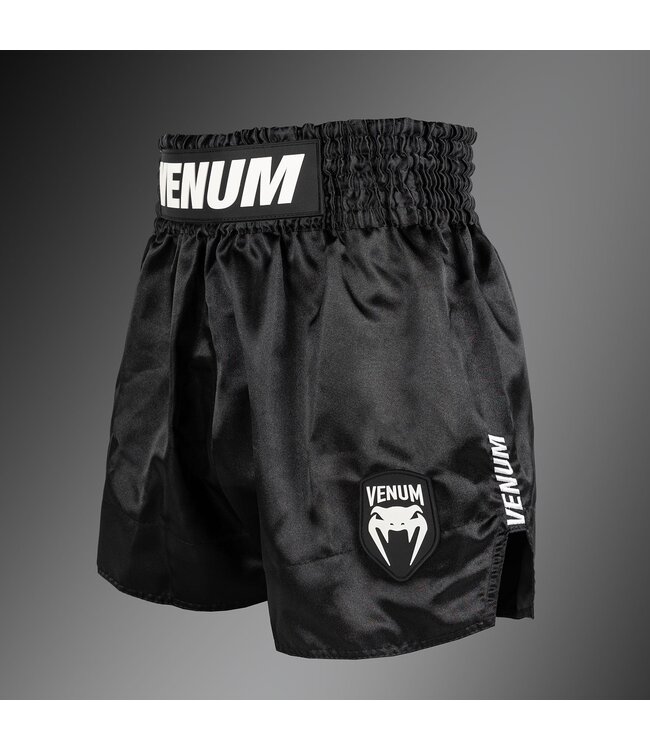 Venum Classic Evo Muay Thai Shorts Black White