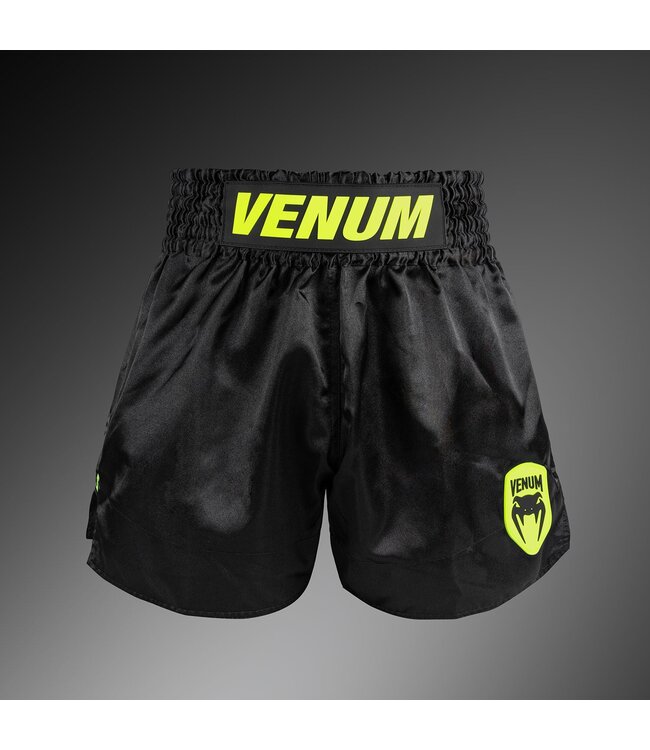 Venum Classic Evo Muay Thai Shorts Zwart Neon Geel
