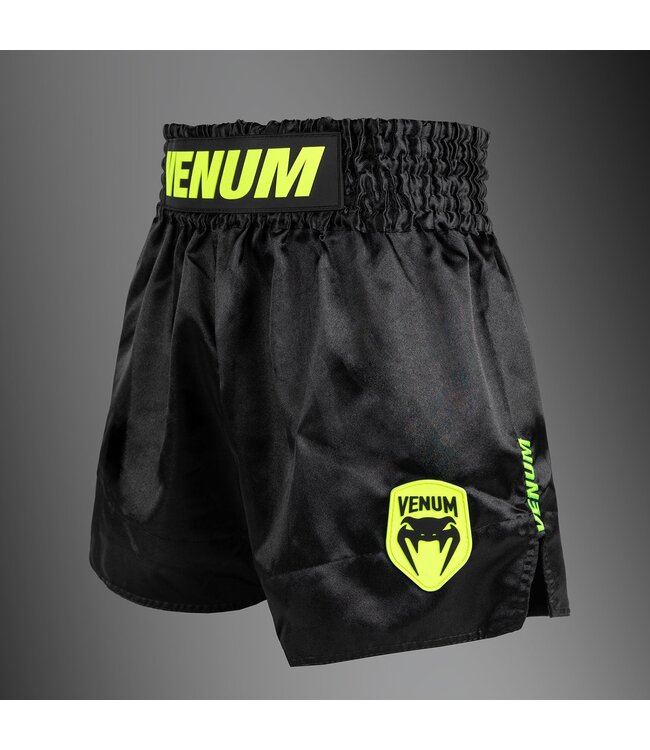 Venum Venum Classic Evo Muay Thai Shorts Zwart Neon Geel