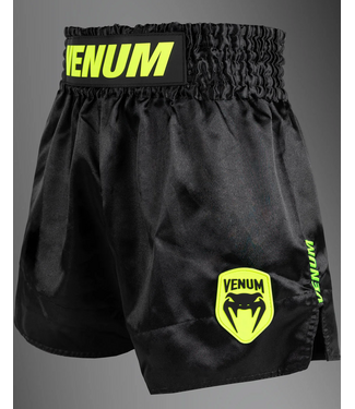 Venum Venum Classic Evo Muay Thai Shorts Black Neon Yellow