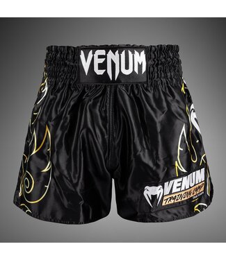 Venum Venum VTC Flames Muay Thai Shorts Black Gold