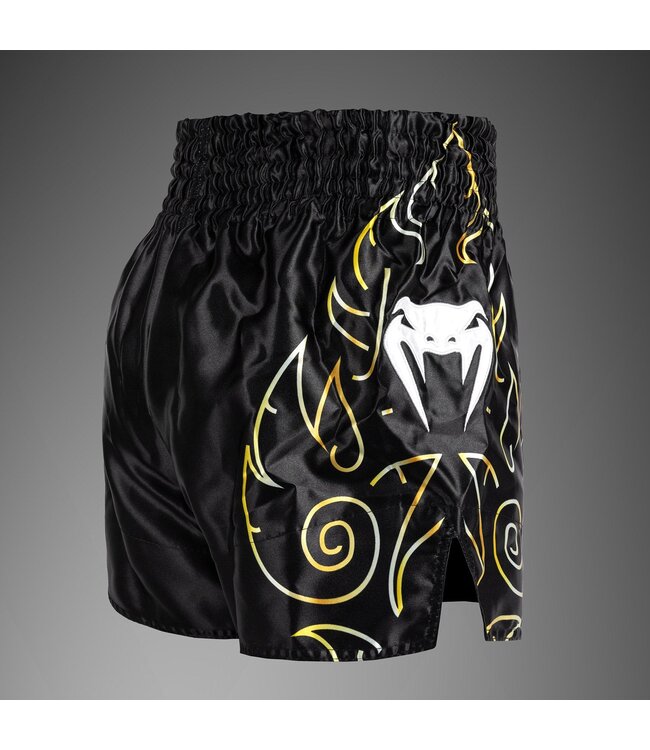 Venum Venum VTC Flames Muay Thai Shorts Black Gold