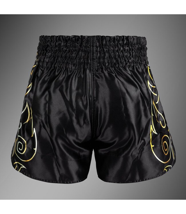 Venum VTC Flames Muay Thai Shorts Zwart Goud