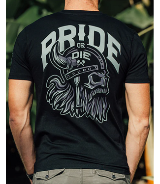 PRiDEorDiE PRiDE or Die BROTHERHOOD V2 T-Shirt Zwart