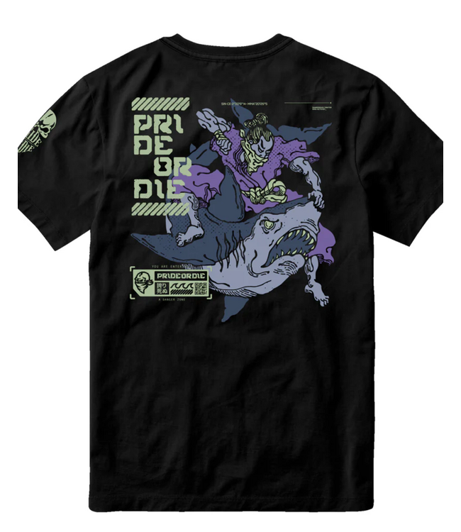 PRIDEorDiE DANGEROUS WATER V.2 T-Shirt Schwarz