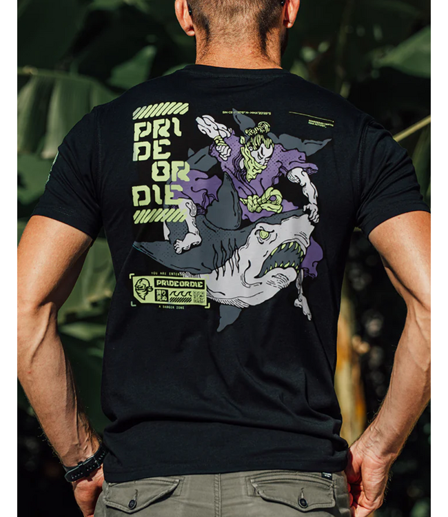 Pride or Die PRIDEorDiE DANGEROUS WATER V.2 T-Shirt Schwarz