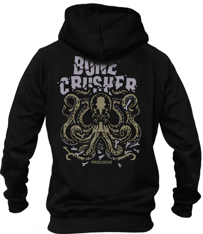 PRiDEorDiE BONE CRUSHER Hoodie Sweater Schwarz