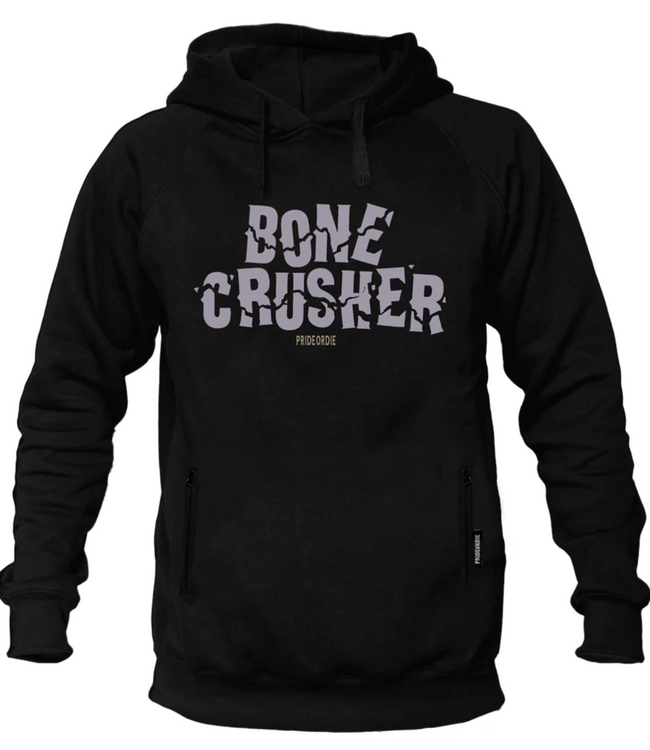 PRiDEorDiE BONE CRUSHER Hoodie Sweater Schwarz