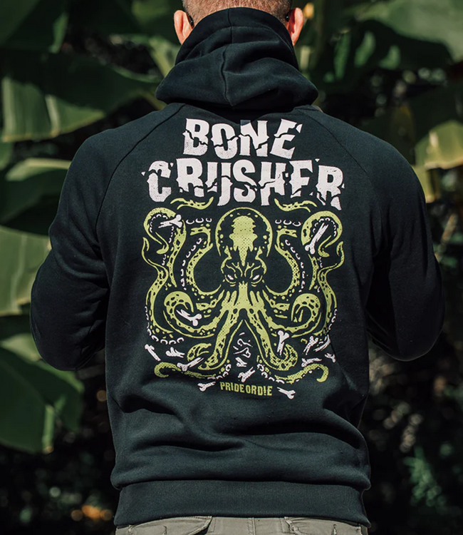 Pride or Die PRiDEorDiE BONE CRUSHER Hoodie Sweater Schwarz