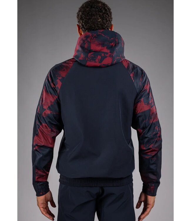 UFC Zenith x Venum Authentic Fight Week Zip Hoodie Navy Blau - Burgundy