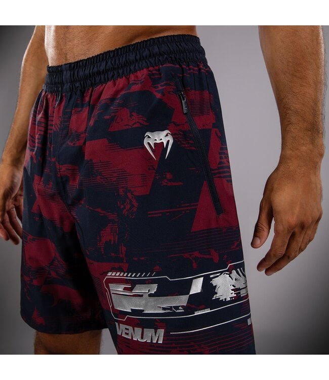 UFC Zenith x Venum Authentic Fight Week Performance Shorts Marineblau Bordeauxrot