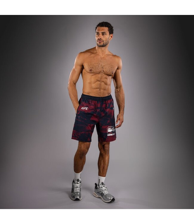 UFC Zenith x Venum Authentic Fight Week Performance Shorts Marineblau Bordeauxrot