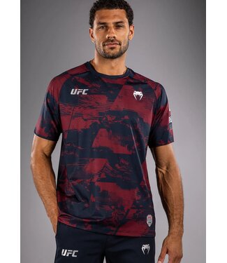 UFC UFC Zenith x Venum Dry Tech T-Shirt Navy Bleu Burgundy