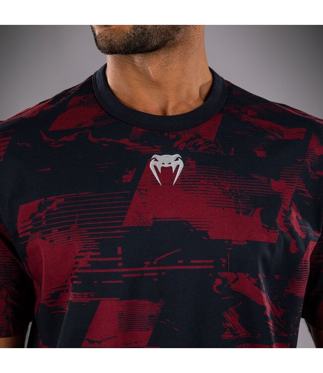 UFC Zenith x Venum Fight Week T-Shirt Baumwolle Marineblau Burgunderrot