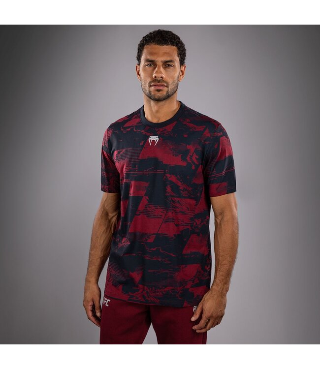 UFC Zenith x Venum Fight Week Cotton T-Shirt Navy Blue Burgundy