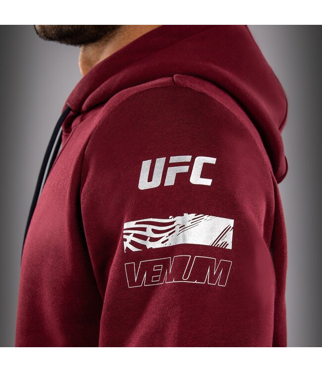 UFC Zenith x Venum Authentic Fight Week Pullover Hoodie Burgundy