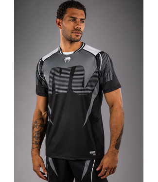 Venum Venum Adrenaline Dry Tech T-Shirt Black Silver Grey