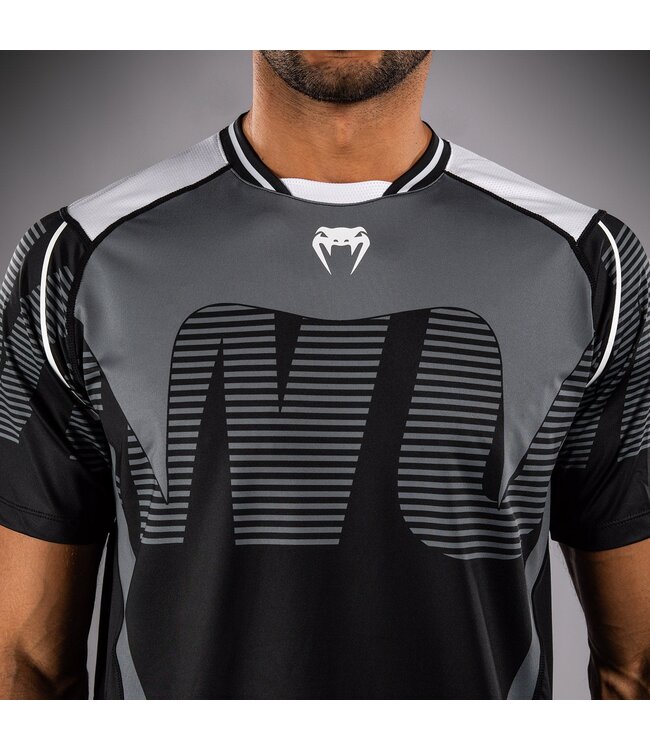 Venum Adrenaline Dry Tech T-Shirt Schwarz Silber Grau