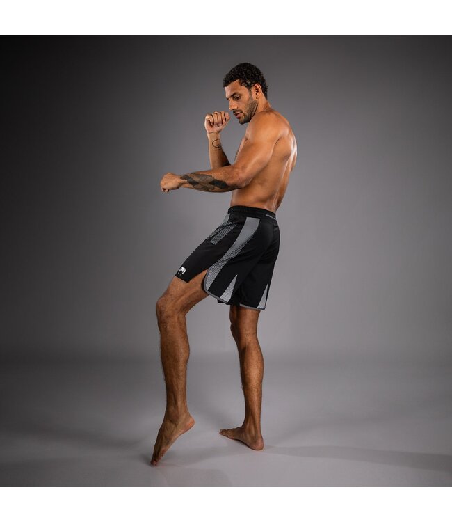 Venum Adrenaline Fightshorts Black Silver Gray