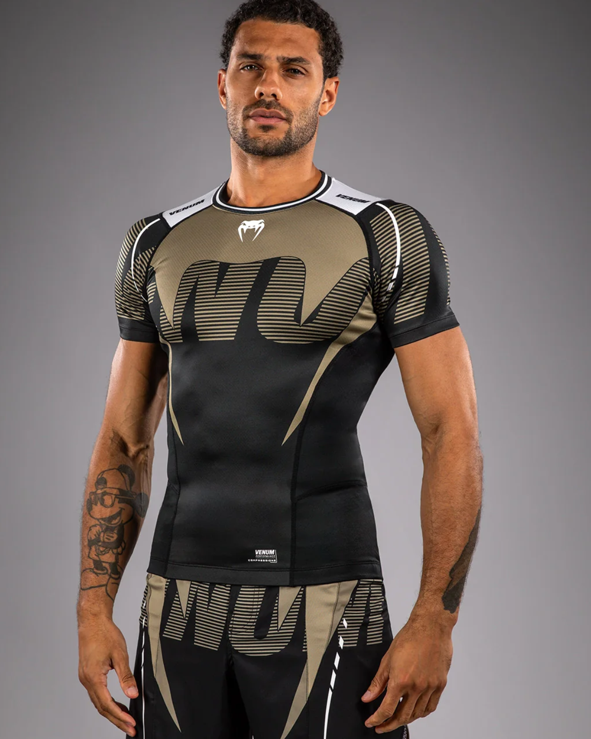 Adrenaline Rash Venum Adrenaline Rash Guards Black Sand - FIGHTWEAR SHOP EUROPE