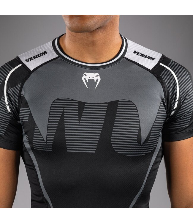 Venum Adrenaline Rashguards Schwarz Silber Grau