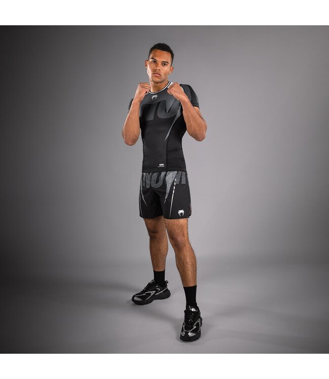 Venum Adrenaline Rashguards Schwarz Silber Grau