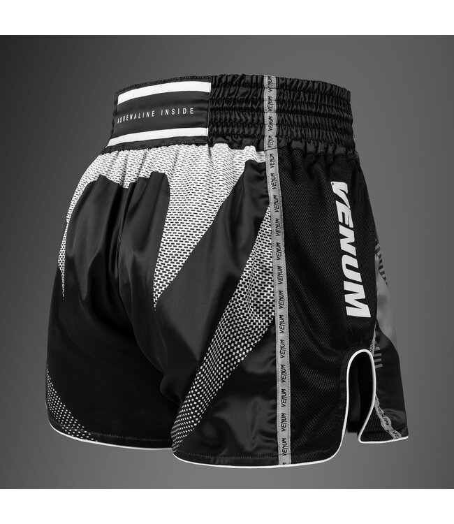 Venum Adrenaline Muay Thai Shorts Black Silver Grey