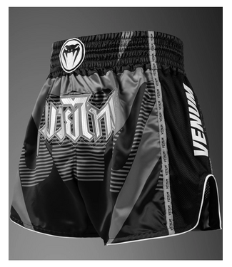Venum Venum Adrenaline Muay Thai Shorts Black Silver Grey