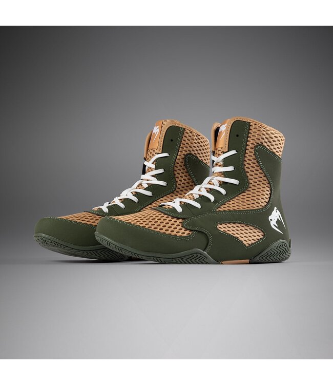 Venum Contender Boxing Shoes Military Green Sand