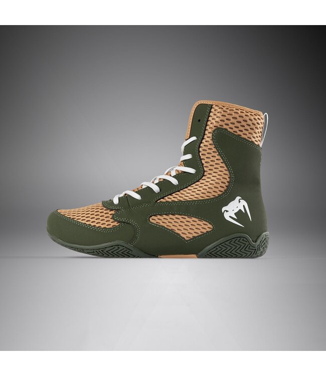 Venum Contender Boxschuhe Militärgrün Sand