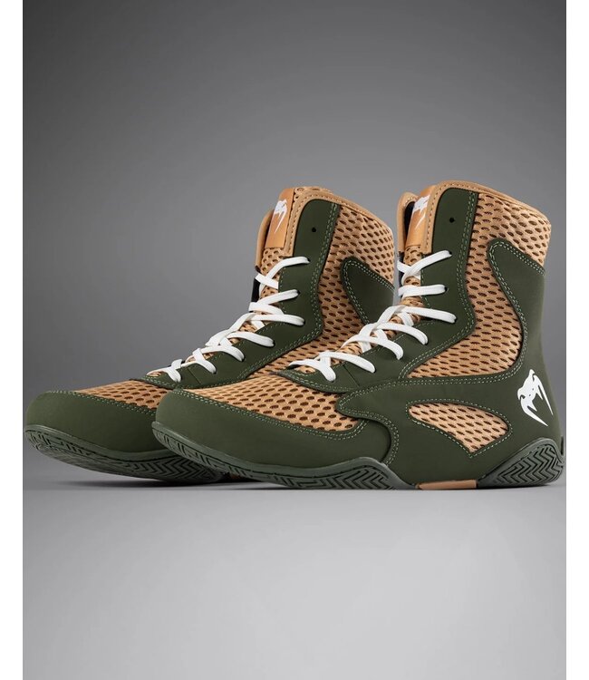 Venum Contender Boxing Shoes Military Green Sand