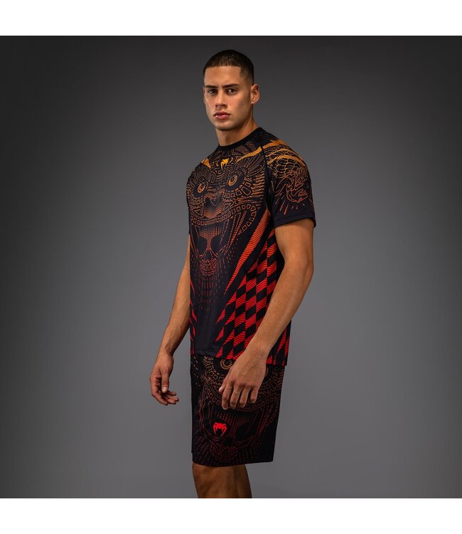 Venum Quetzal Fury Dry-Tech T-Shirt Black Fury Red Tangerine