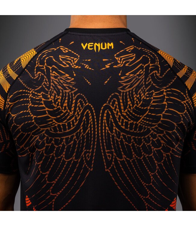 Venum Quetzal Fury Dry-Tech T-Shirt Schwarz Fury Rot Mandarine