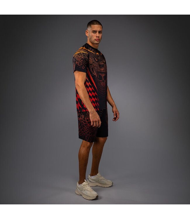 Venum Quetzal Fury Dry-Tech T-Shirt Schwarz Fury Rot Mandarine