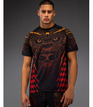 Venum Venum Quetzal Fury Dry-Tech T-Shirt Black Fury Red Tangerine