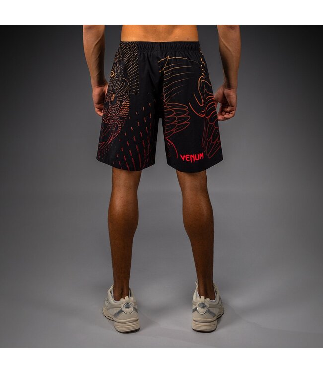 Venum Quetzal Fury Trainingsshorts Schwarz Fury Rot Mandarine