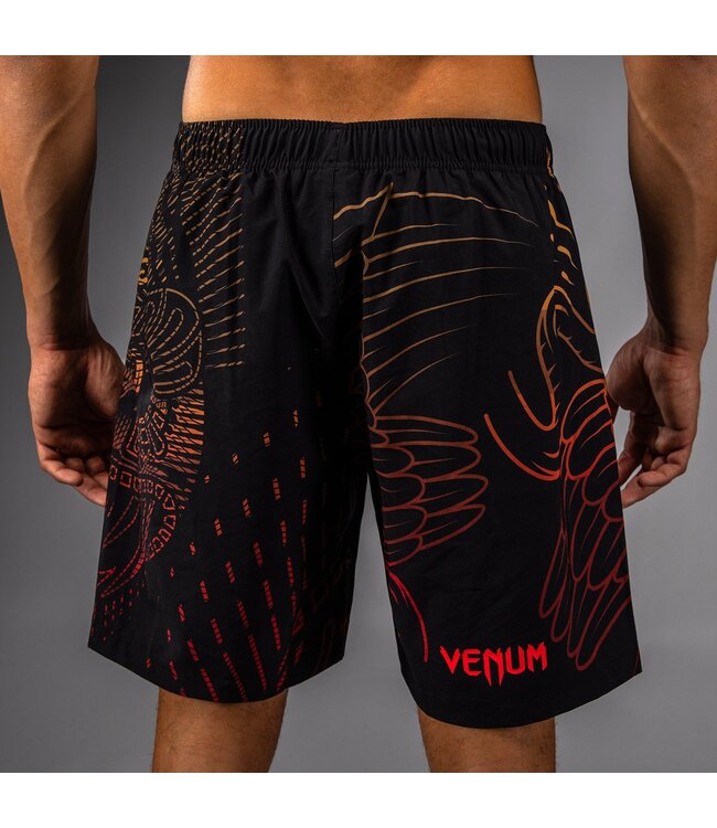 Venum Quetzal Fury Trainingsshorts Schwarz Fury Rot Mandarine