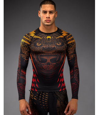 Venum Fightwear – Official Collection - Fightwear Shop Venum Quetzal Fury Langarm-Rashguard Schwarz Fury Rot Tangerine