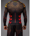 Venum Quetzal Fury L/S Rashguard Black Fury Red Tangerine