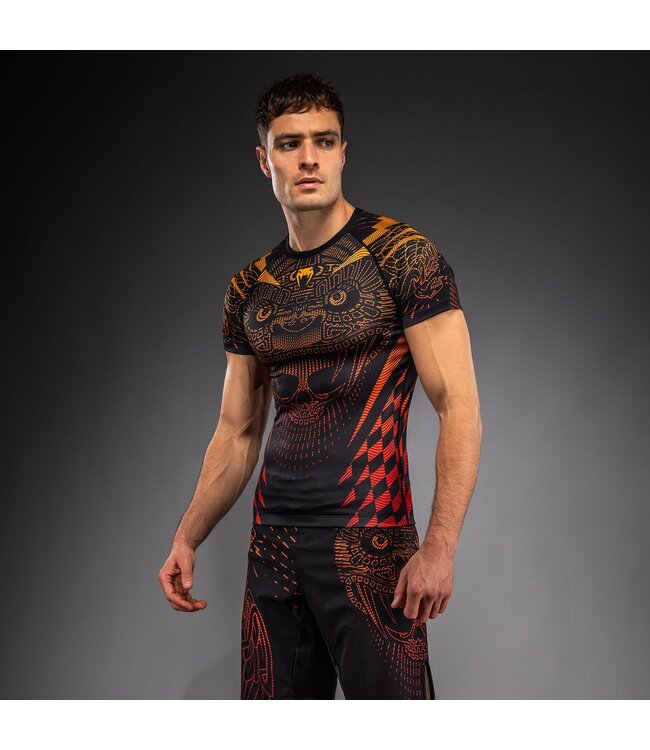Venum Quetzal Fury Rashguard Zwart Fury Rood Mandarijn