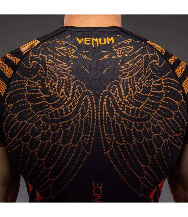 Venum Quetzal Fury Rashguard Zwart Fury Rood Mandarijn