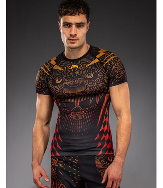 Venum Venum Quetzal Fury Rashguard Black Fury Red Tangerine