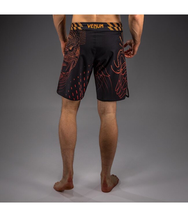 Venum Quetzal Fury Fightshorts Zwart Fury Rood Mandarijn