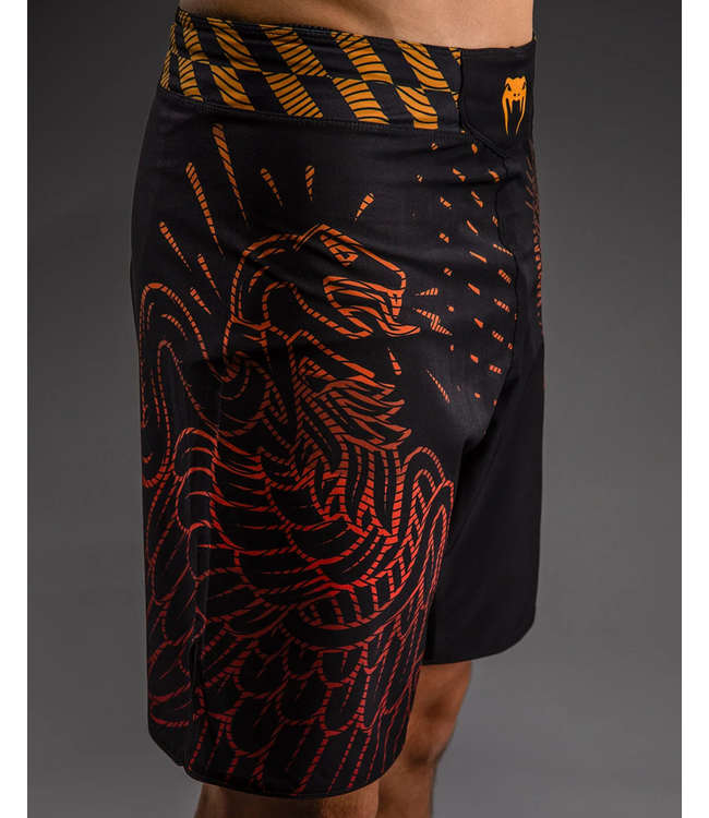 Venum Quetzal Fury Fightshorts Schwarz Fury Rot Tangerine