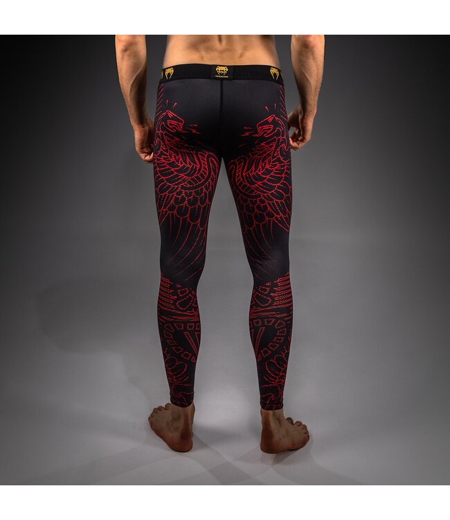 Venum Quetzal Fury Spats Black Fury Red Tangerine