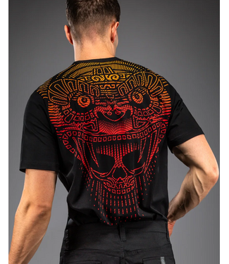 Venum Venum Quetzal Fury T-Shirt – Schwarz Rot Tangerine | Premium MMA- & Kickbox-Shirt