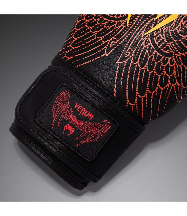 Venum Quetzal Fury Boxhandschuhe Schwarz Fury Rot Mandarine